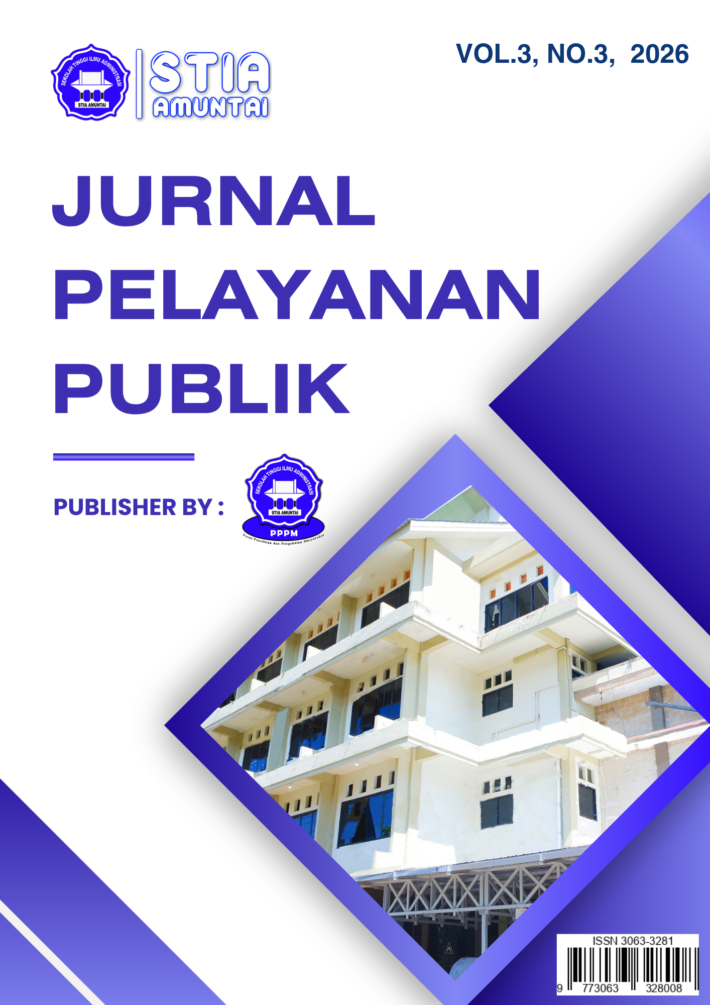 					View Vol. 3 No. 3 (2026): Jurnal Pelayanan Publik
				